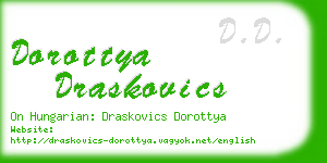 dorottya draskovics business card